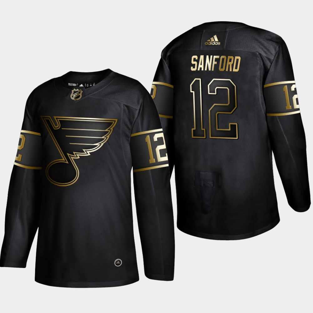 Blues 12 Zach Sanford Black Gold Adidas Jersey,We sell and wholesale Blues 12 Zach Sanford Black Gold Adidas Jersey on line form chian!